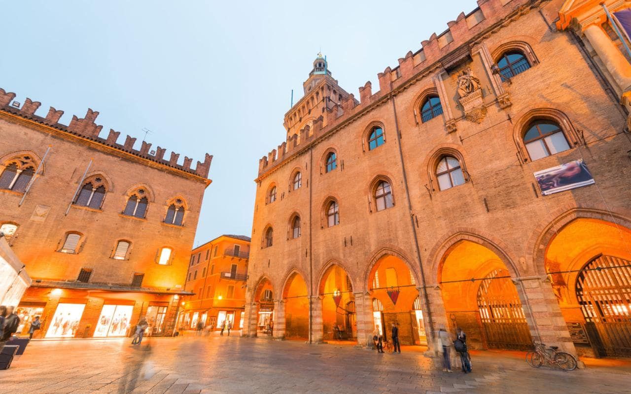 Bologna - Bologna, the Red City, enchants with its colourful roofs and medieval towers.