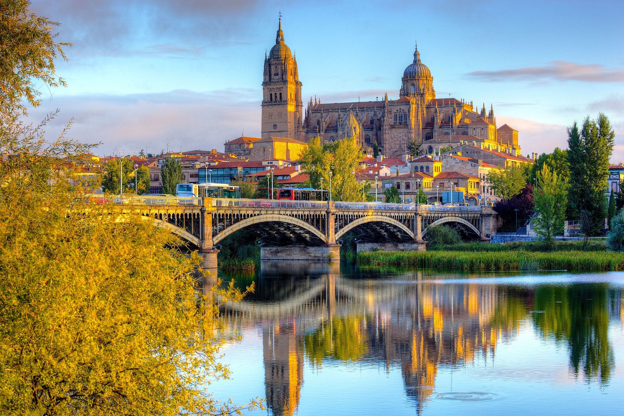 Salamanca - Salamanca is famous for its majestic Plaza Mayor, a jewel of Spanish Baroque architecture.