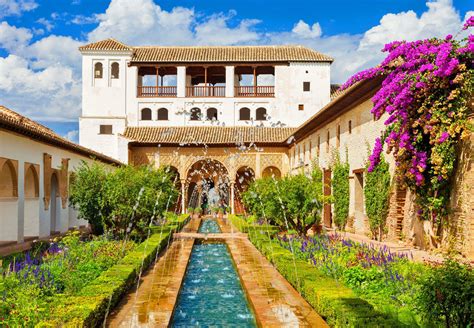 Generalife, The summer palace and gardens of the Alhambra.