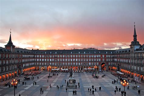 Plaza Mayor, A grand central square in the heart of Madrid.