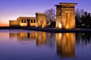 Temple of Debod, An ancient Egyptian temple reconstructed in Madrid.