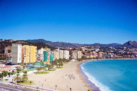 Malagueta Beach, A popular urban beach.