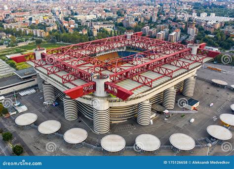 San Siro Stadium, The largest stadium in Italy, home to AC Milan and Inter Milan.