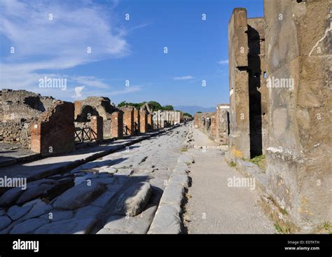 Pompeii Ruins, Ancient Roman city preserved by volcanic ash.