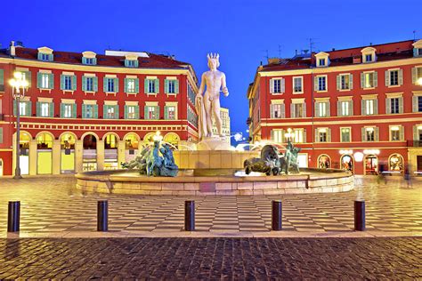 Massena Square, The main square of Nice, known for its vibrant atmosphere.