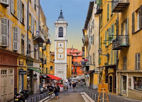 Old Town (Vieux Nice), A charming and historic district with narrow streets.