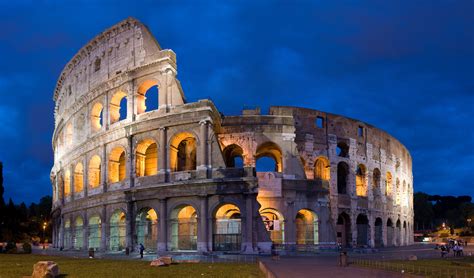 Colosseum, Ancient Roman amphitheater.