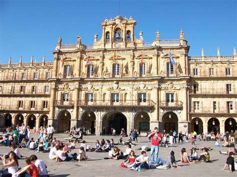 Plaza Mayor, A grand baroque square, the heart of Salamanca.