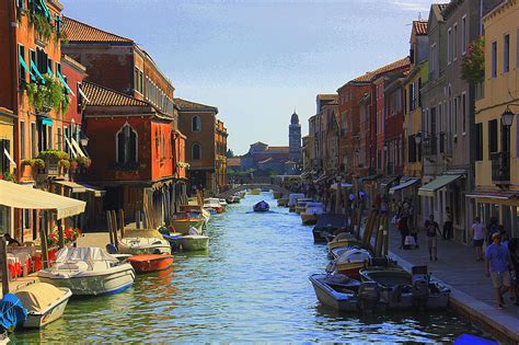 Murano Island, An island renowned for its glass-making.