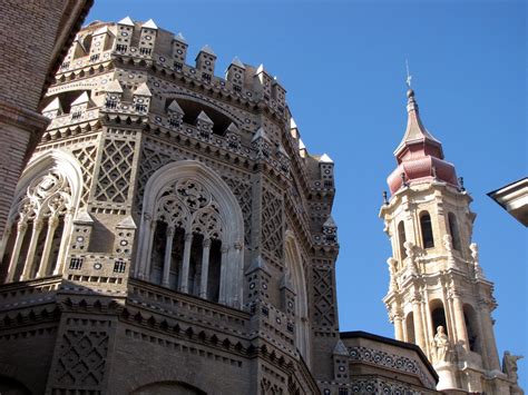 La Seo Cathedral, A historic cathedral blending multiple architectural styles.